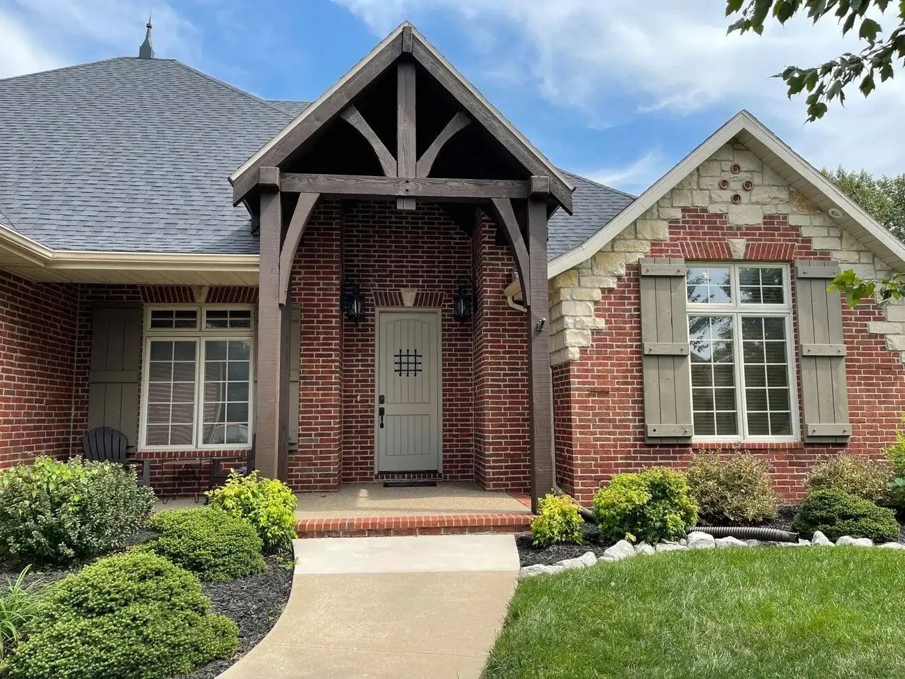 Brick home exterior